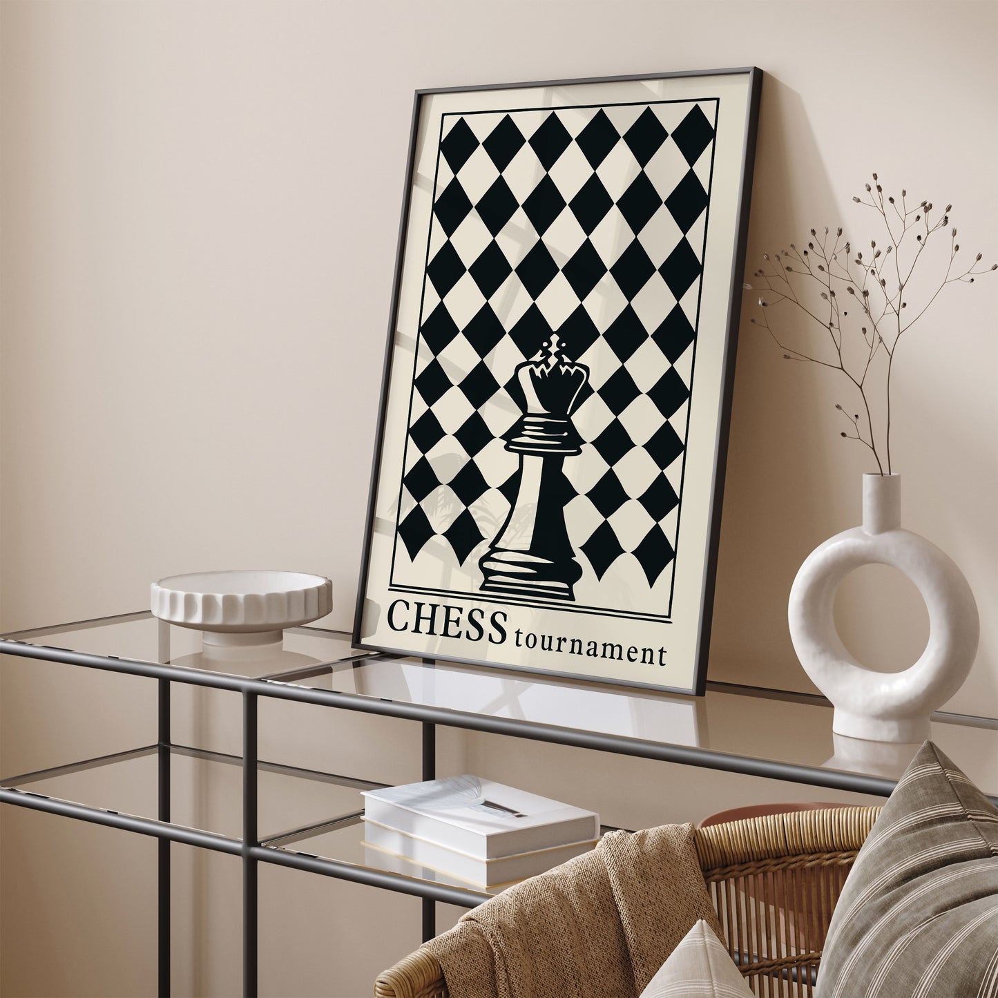 Chess Tournament Elegant Wall Art