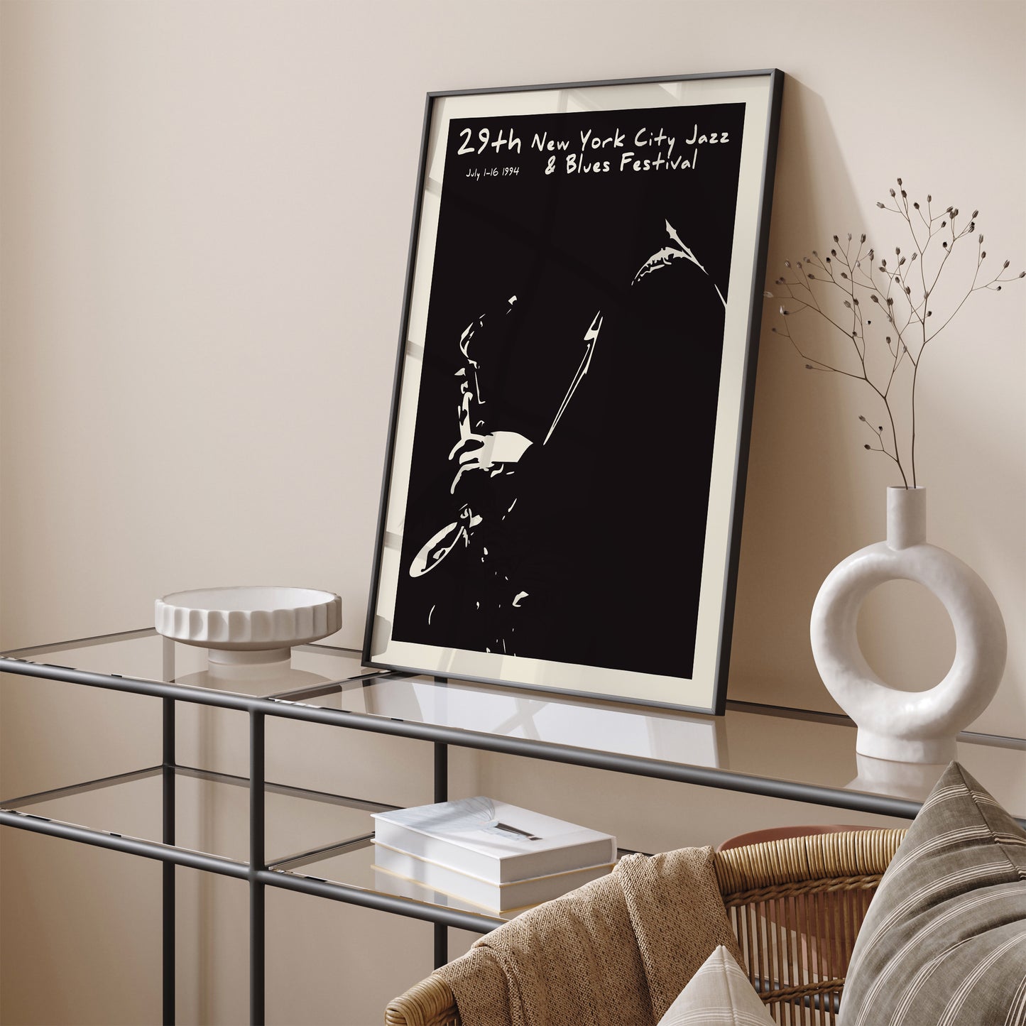 New York City Jazz & Blues Festival Vintage Wall Art