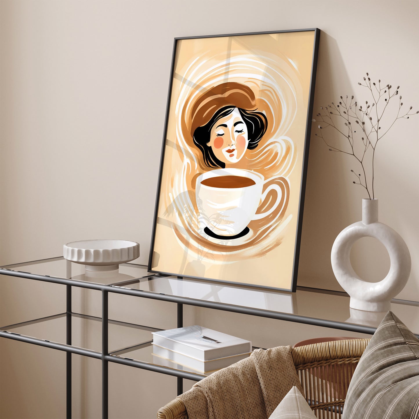 Coffee Girl Kitchen Wall Art