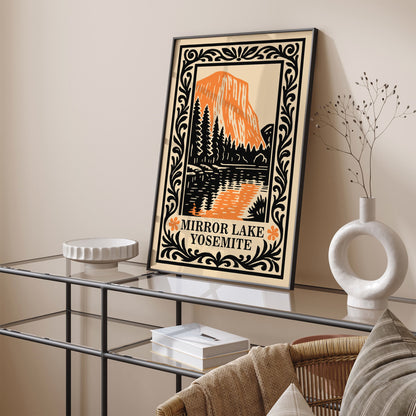 Mirror Lake Yosemite National Park Poster