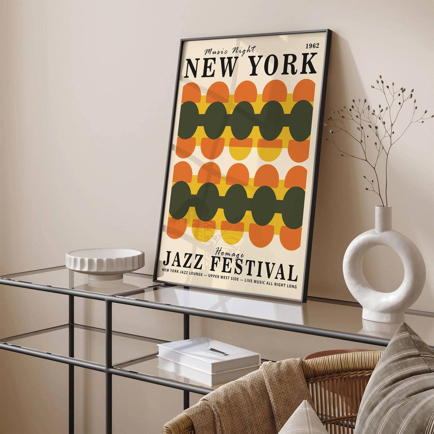New York Music Night 60s Vibe Poster