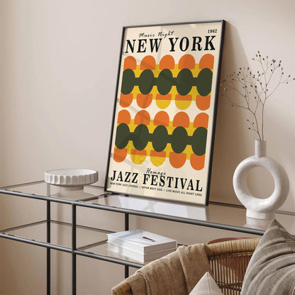 New York Music Night 60s Vibe Poster