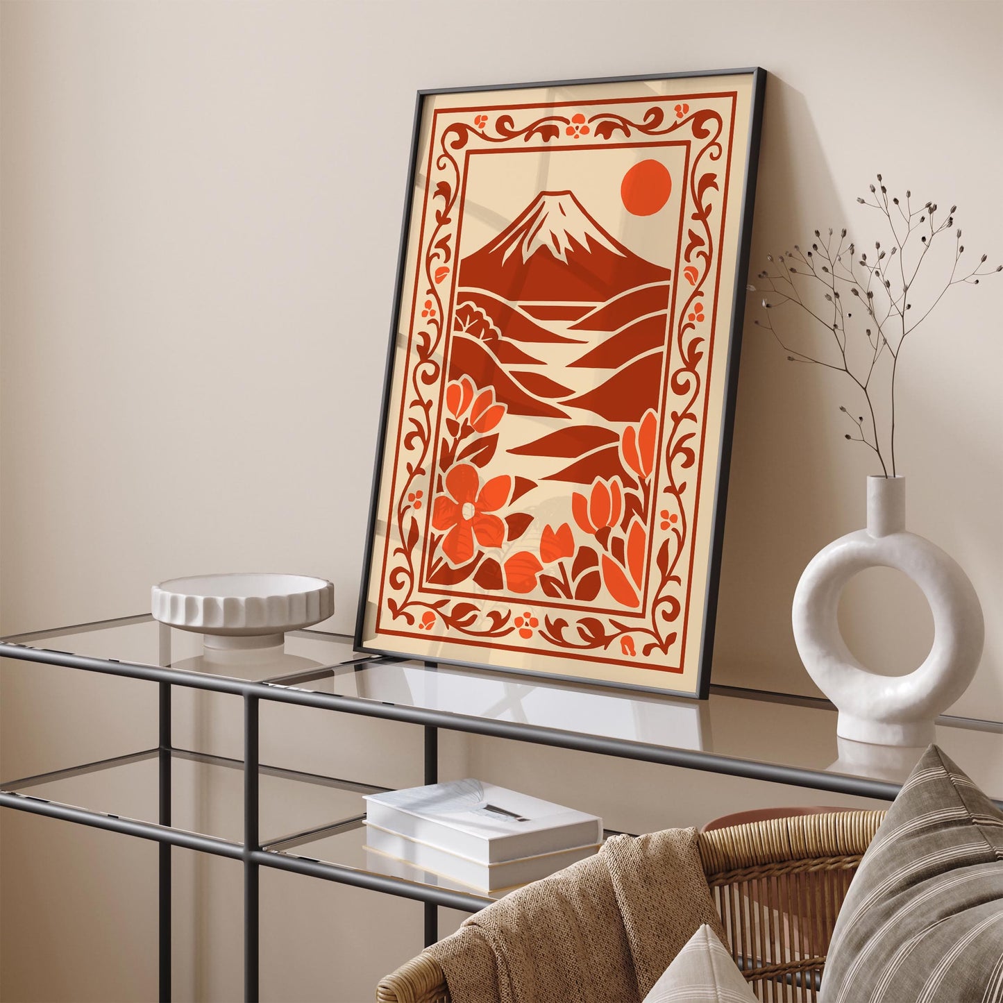 Korin Ogata Mountain Travel Poster