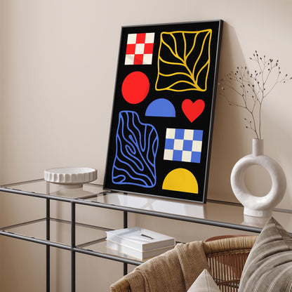 Mid Century Modern Poster - Abstract Retro Wall Art
