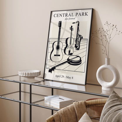 Music Instruments Vintage Wall Art Print