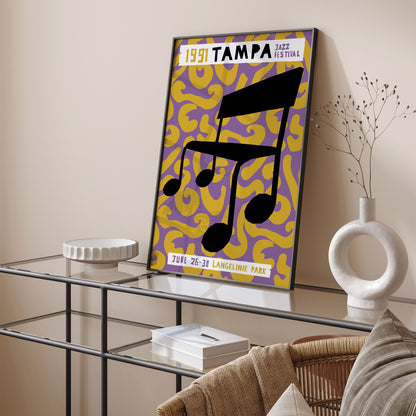 Tampa Jazz Festival 1991 Music Poster