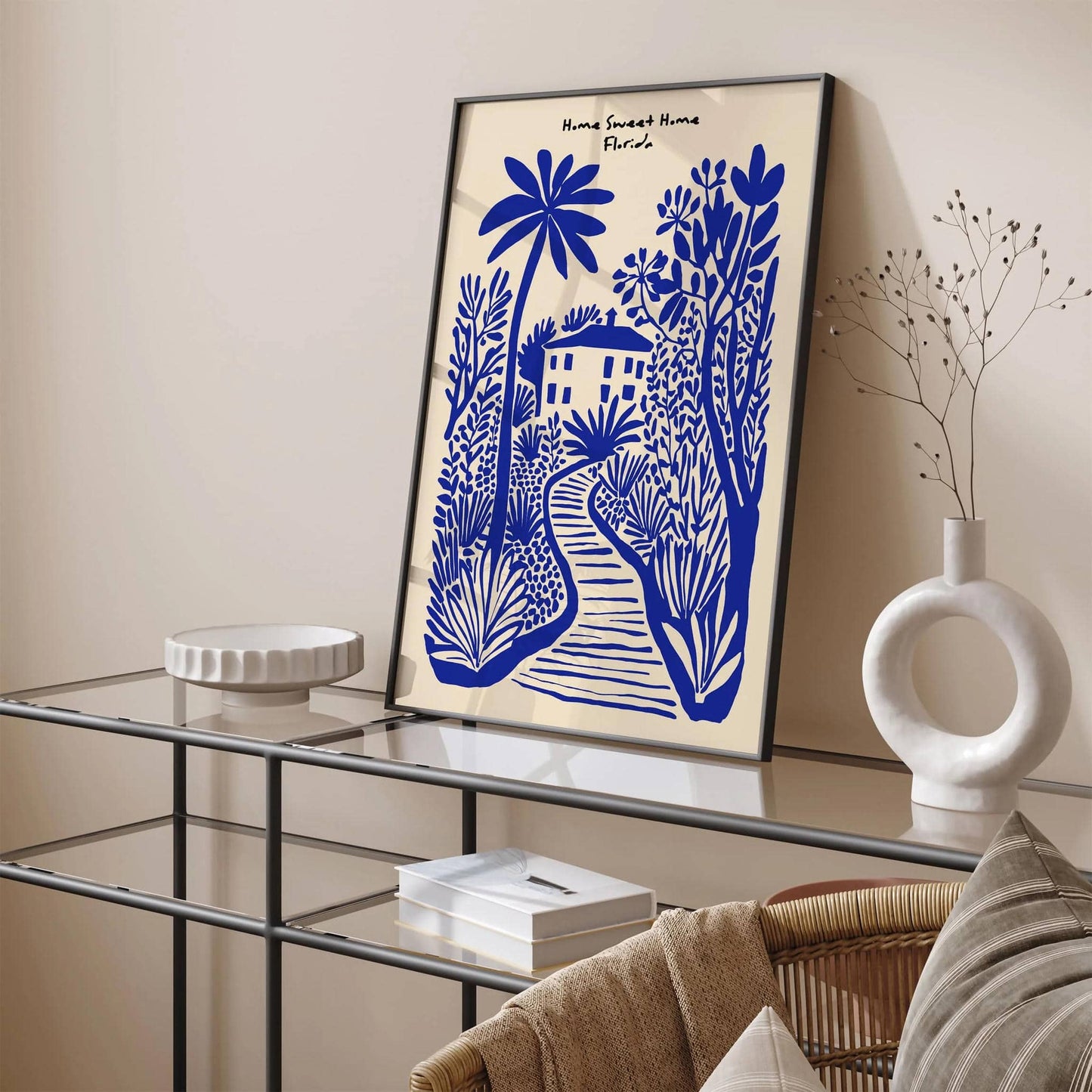 Home Sweet Home Florida Poster – Blue Wall Art