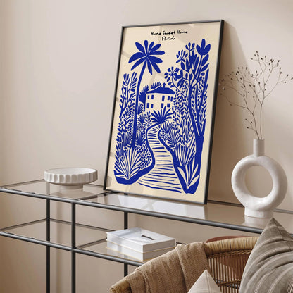 Home Sweet Home Florida Poster – Blue Wall Art