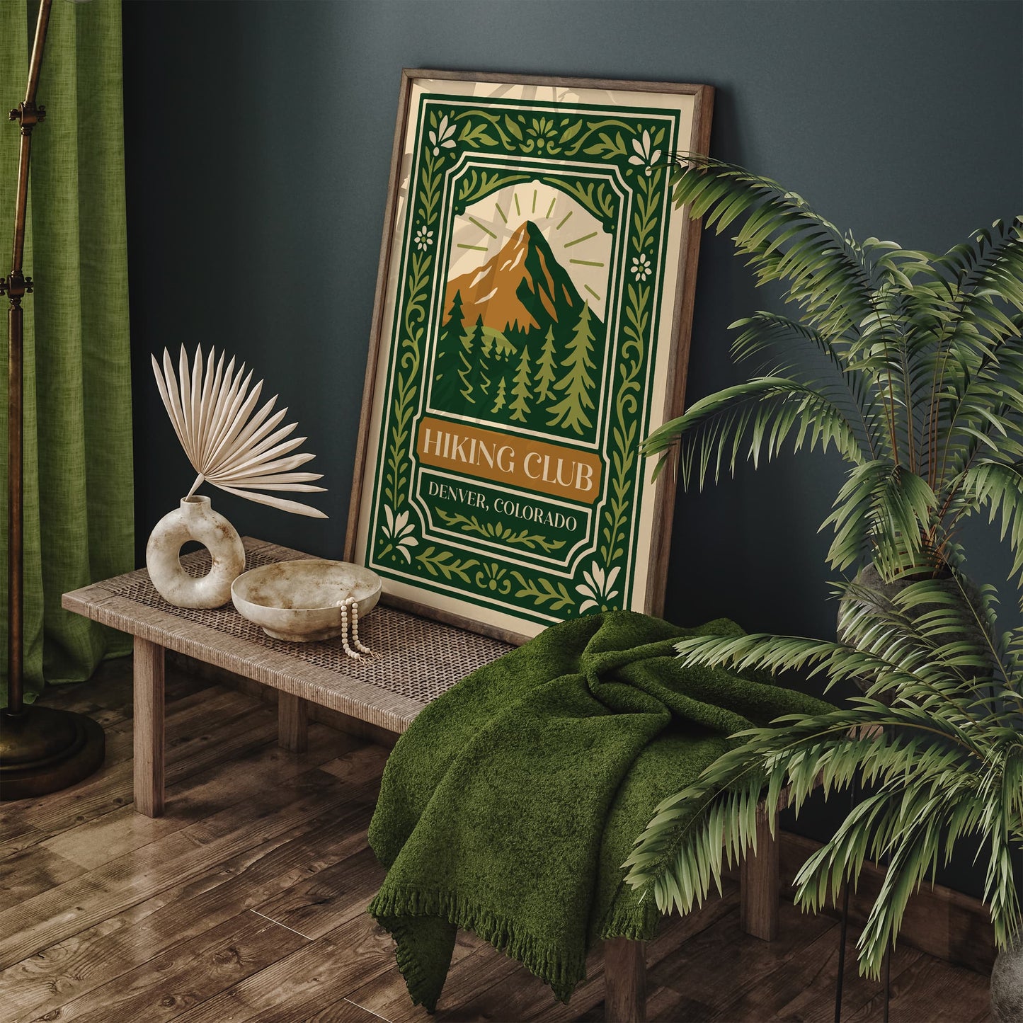 Hiking Club Denver Colorado Poster