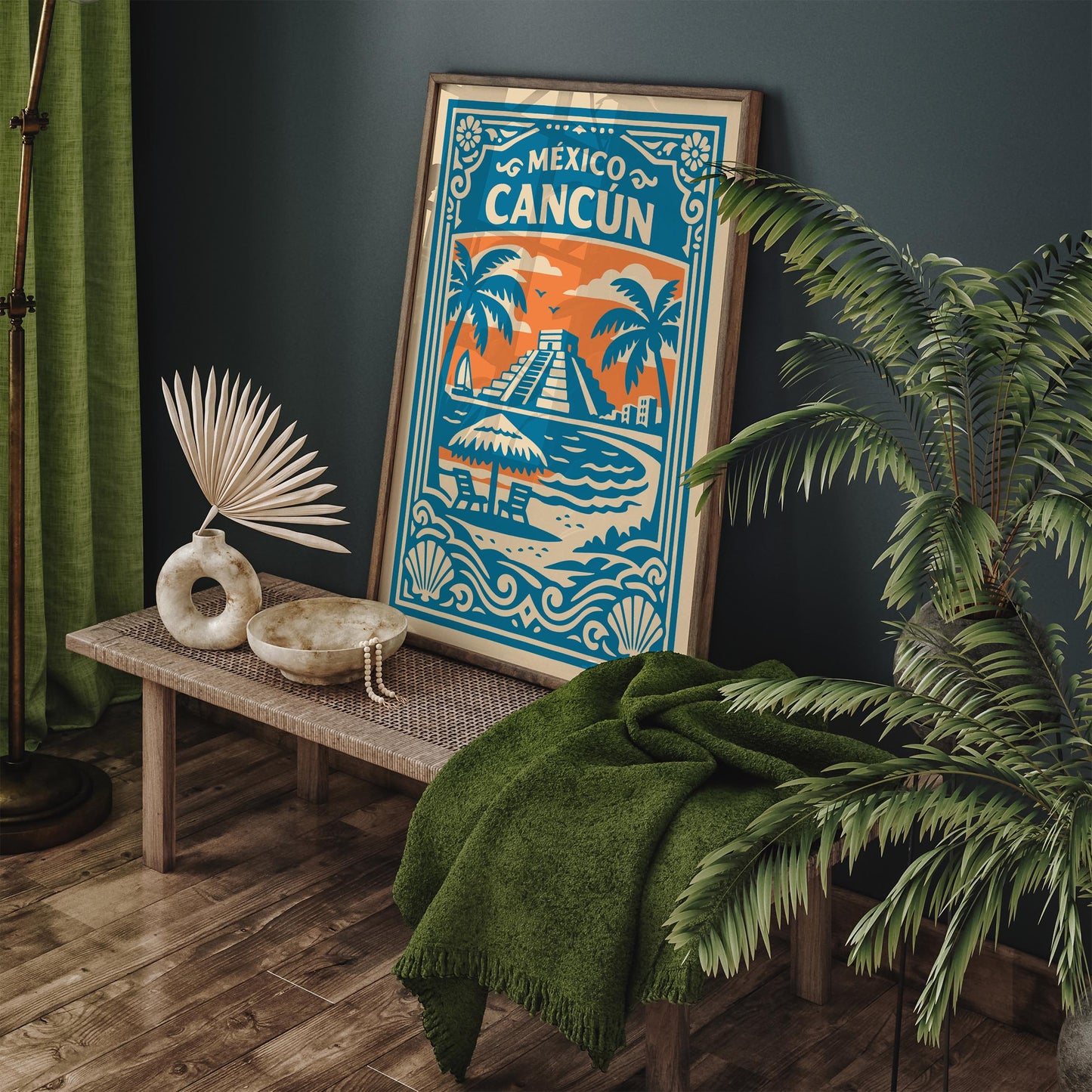 Cancun Mexico Poster - Mexican Home Decor