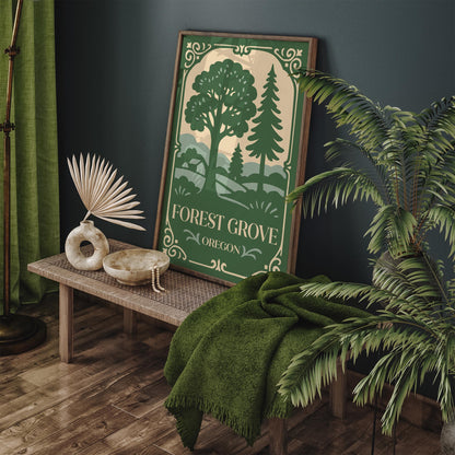 Forest Grove Oregon Travel Poster