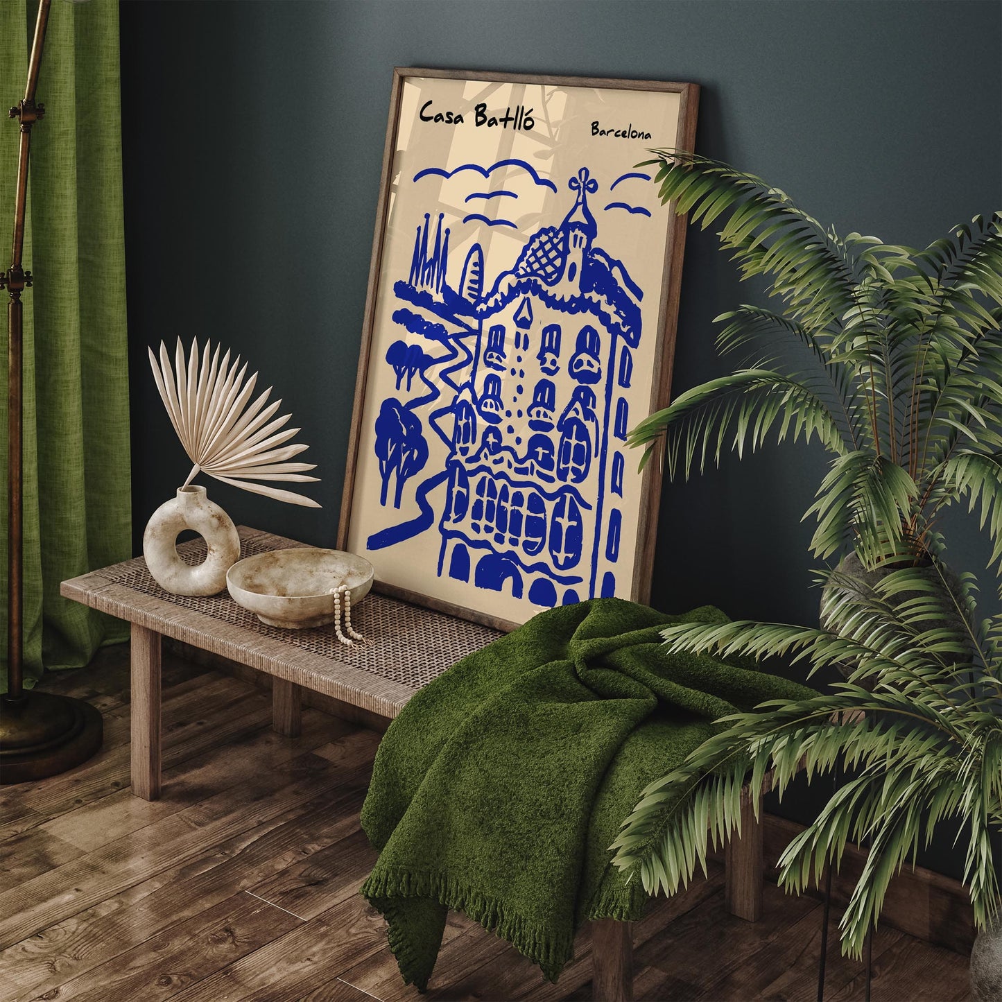 Casa Batlló Poster - Barcelona Gaudi Architecture Wall Art