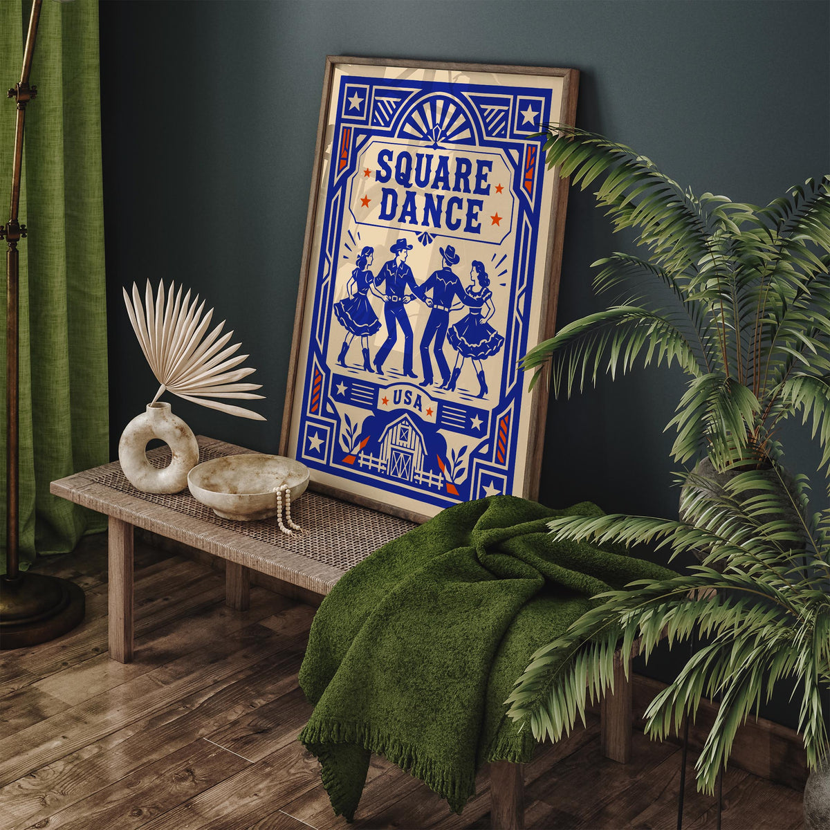 Square Dance USA Art Poster
