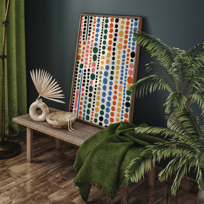 Colorful Dots Pattern Print