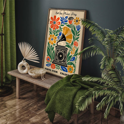 Vinyl Fair California Music Poster