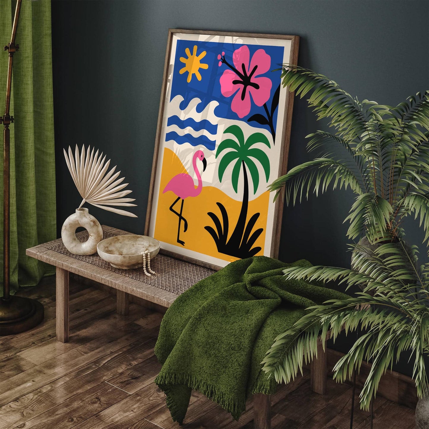 Retro Florida Travel Print – Mid Century Modern Decor