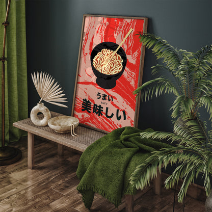 Authentic Ramen Noodles Poster