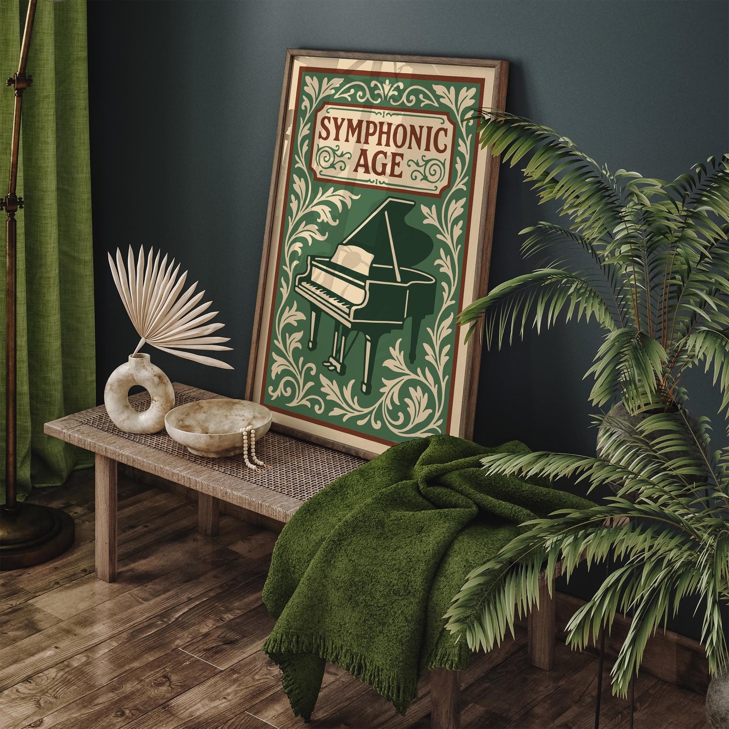 Symphonic Age Music Poster - Rococo Piano Wall Art