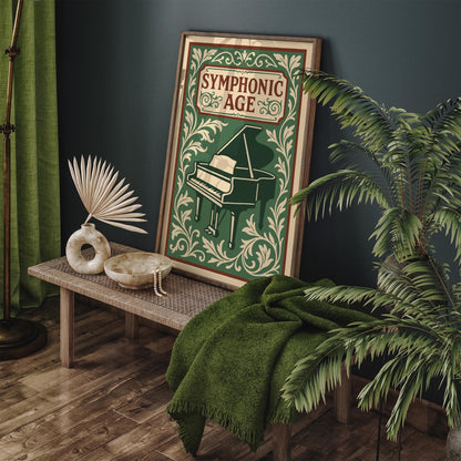 Symphonic Age Music Poster - Rococo Piano Wall Art