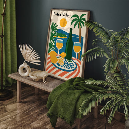 Dolce Vita Poster - Italian Holiday Wall Art Print