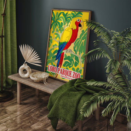 Loro Parque Zoo Parrot Poster