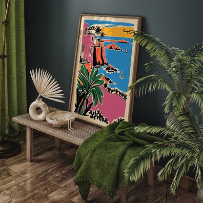 La Dolce Vita Capri Italy Colorful Poster