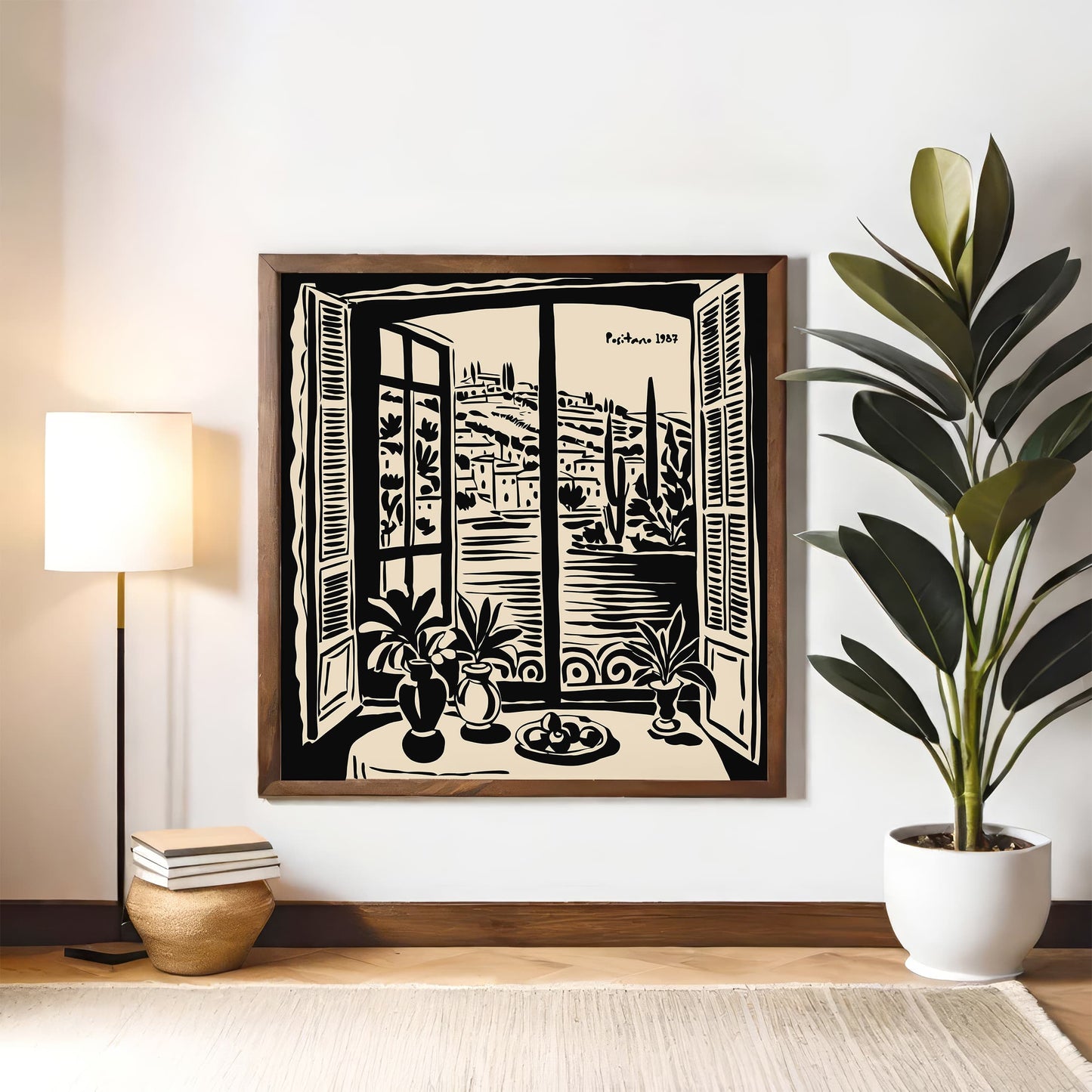 Positano Coastal Wall Art Print