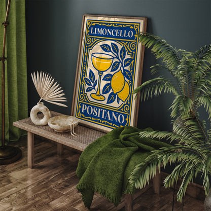 Limoncello Positano Poster – Italian Kitchen Wall Art