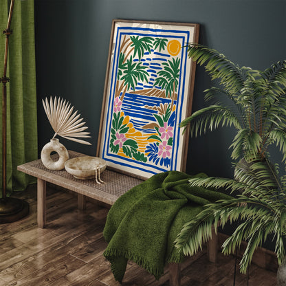 Hawaii Colorful Landscape Poster