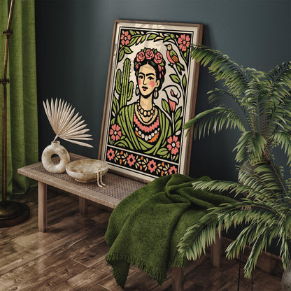 Mexican Woman Portrait Poster