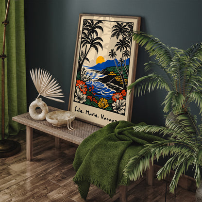 Sole. Mare. Vacanze. Poster