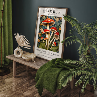 Vintage Botanical Charm in Morris Style Poster