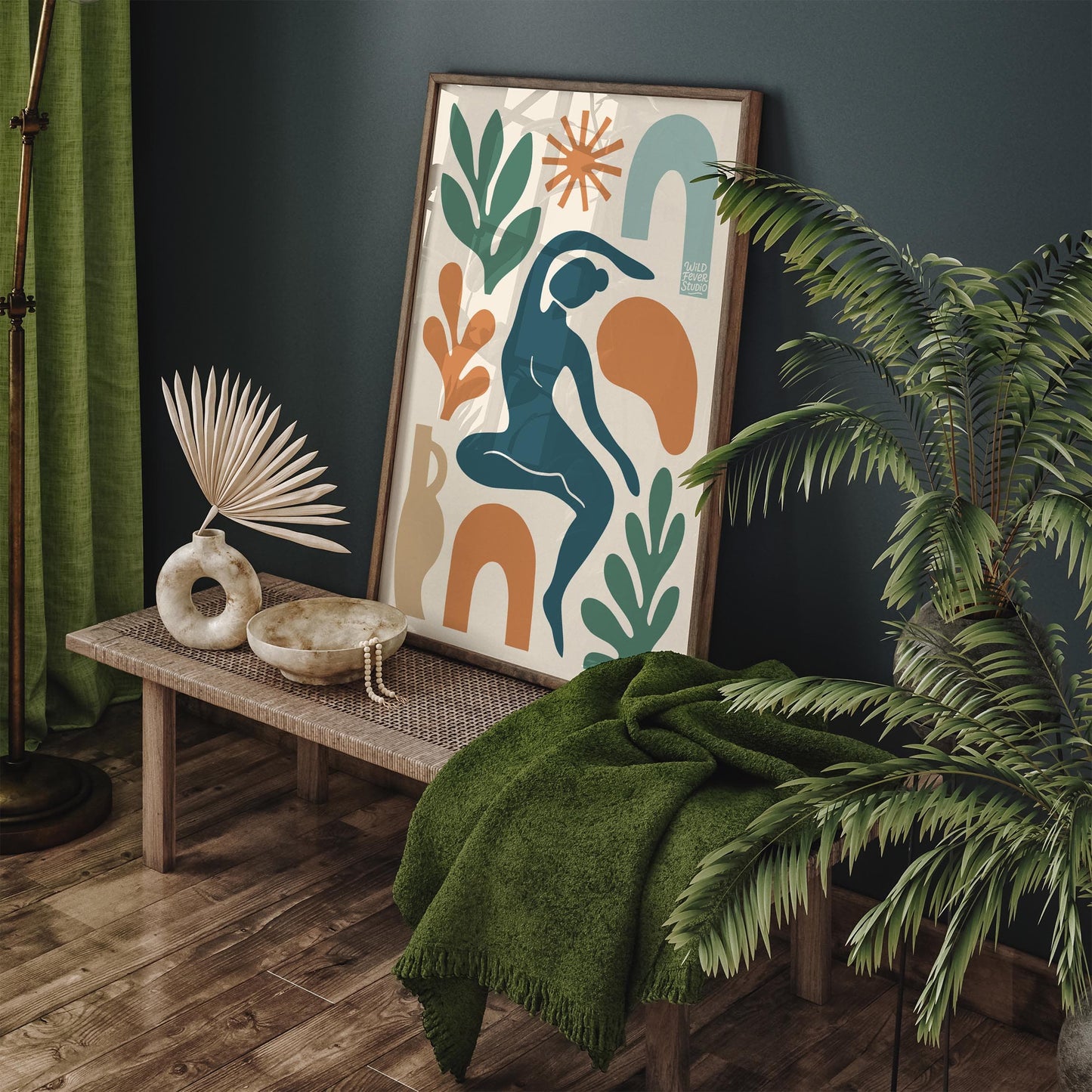 Modern Abstract Figurative - Contemporary Wall Art Print