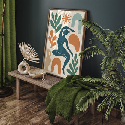 Modern Abstract Figurative - Contemporary Wall Art Print