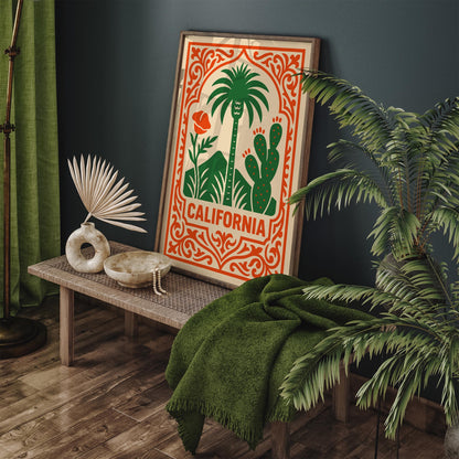California Vintage Travel Poster