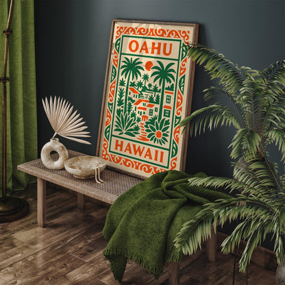 Oahu Hawaii Poster 2026