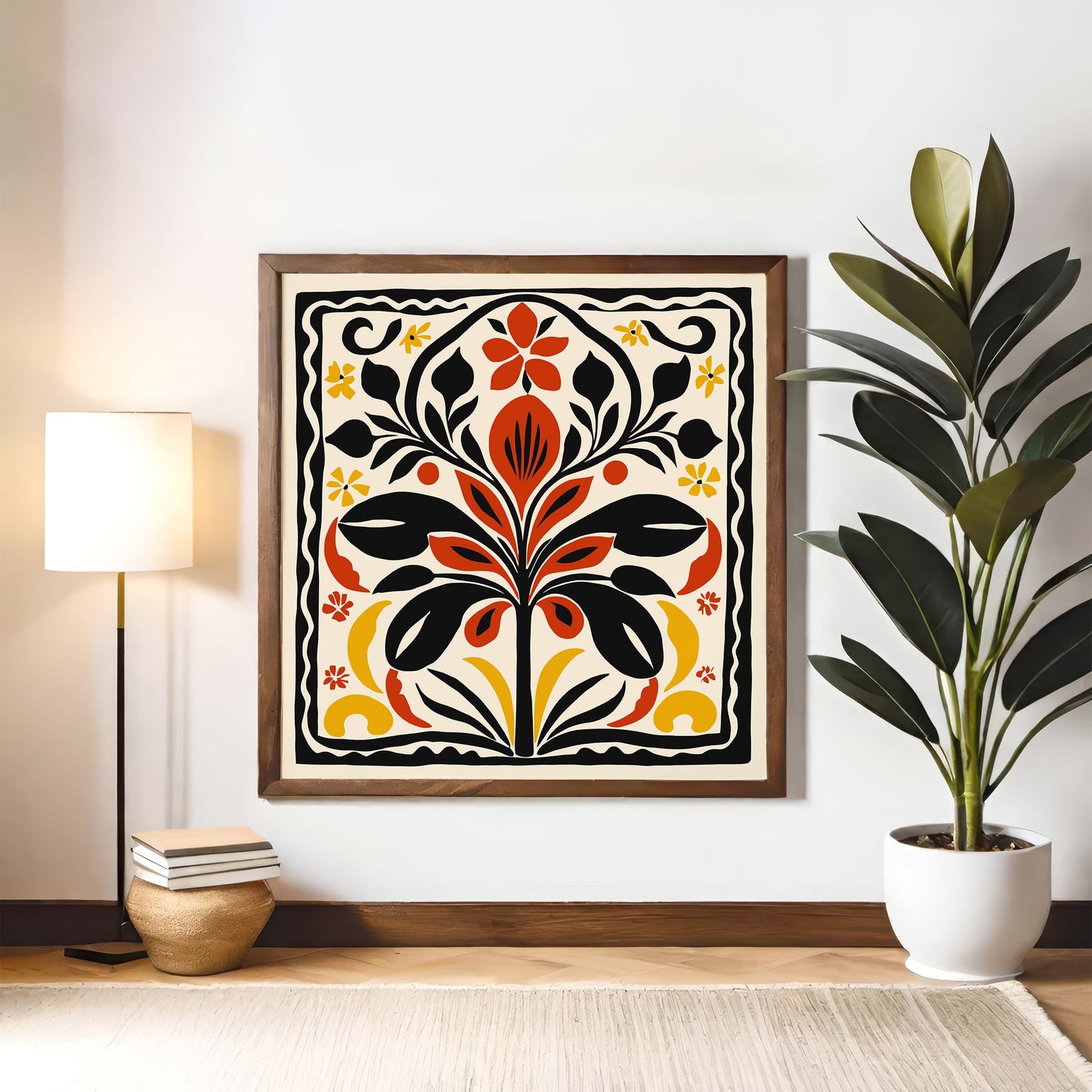 Abstract Cut Outs Poster - Square Nature Wall Art