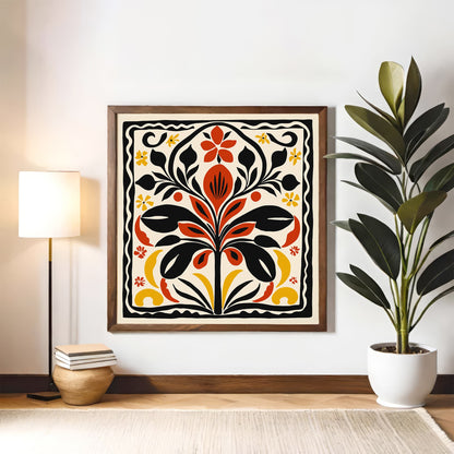 Abstract Cut Outs Poster - Square Nature Wall Art