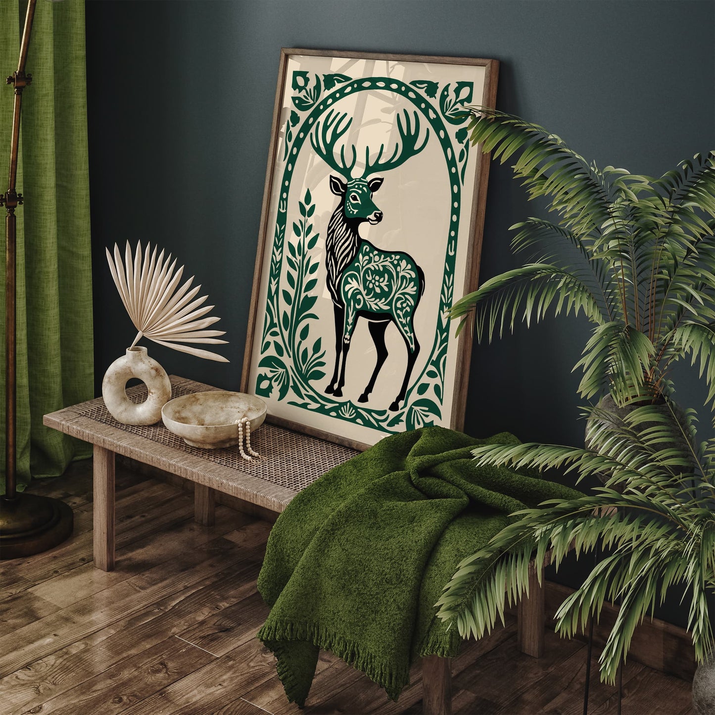 Wildlife Deer Nature Art Print