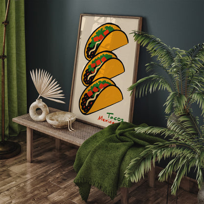 Tacos Mexicanos Food Kitchen Poster