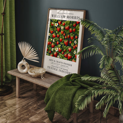 Strawberries Botanical Kitchen Art Print