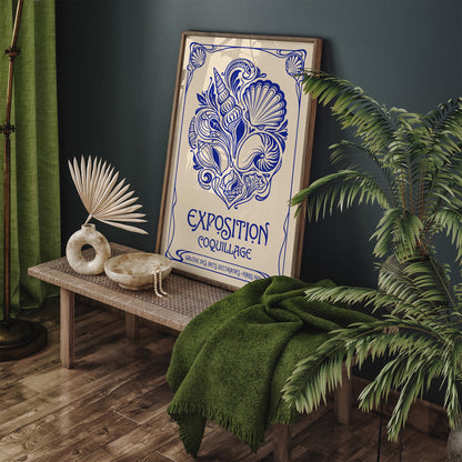 Vintage Seashells Exhibition Poster