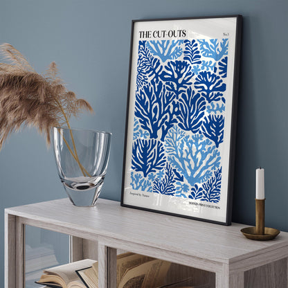 Blue Coral Reef Poster