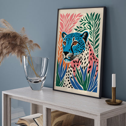 Cute Cheetah Wall Art - Perfect for Kids' Room Decor