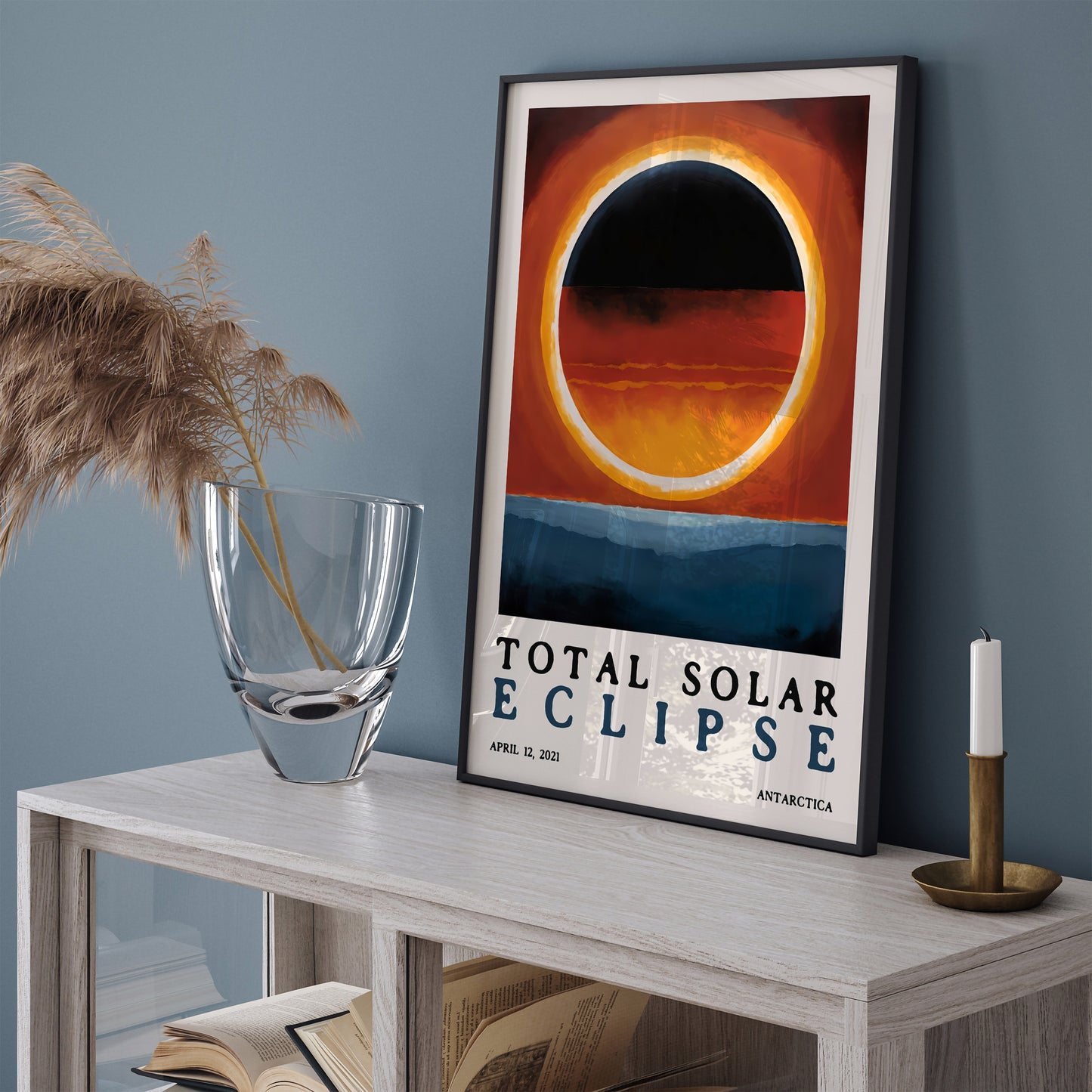 Total Eclipse, Cosmos Painting Art Print