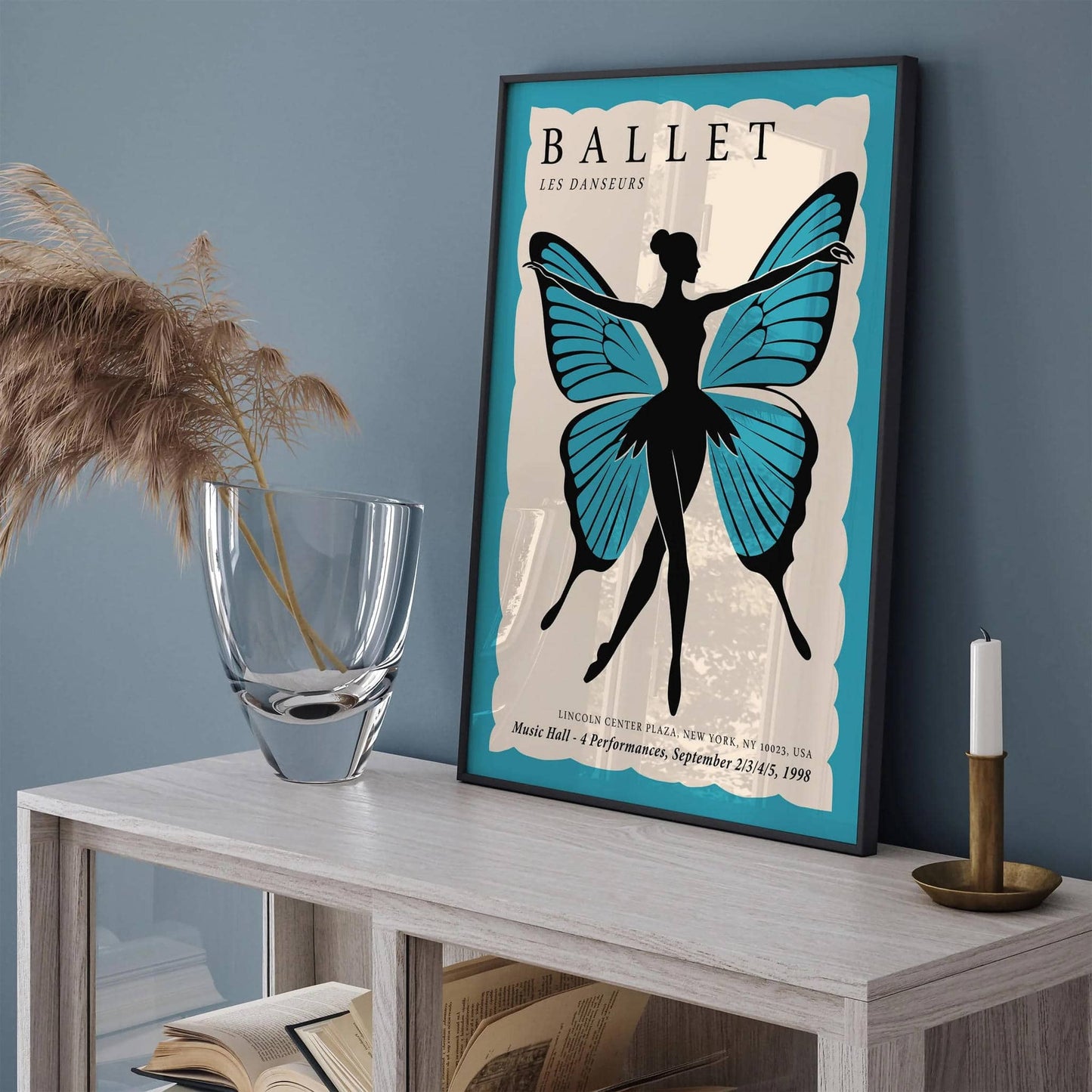 Ballet Blue Music Poster