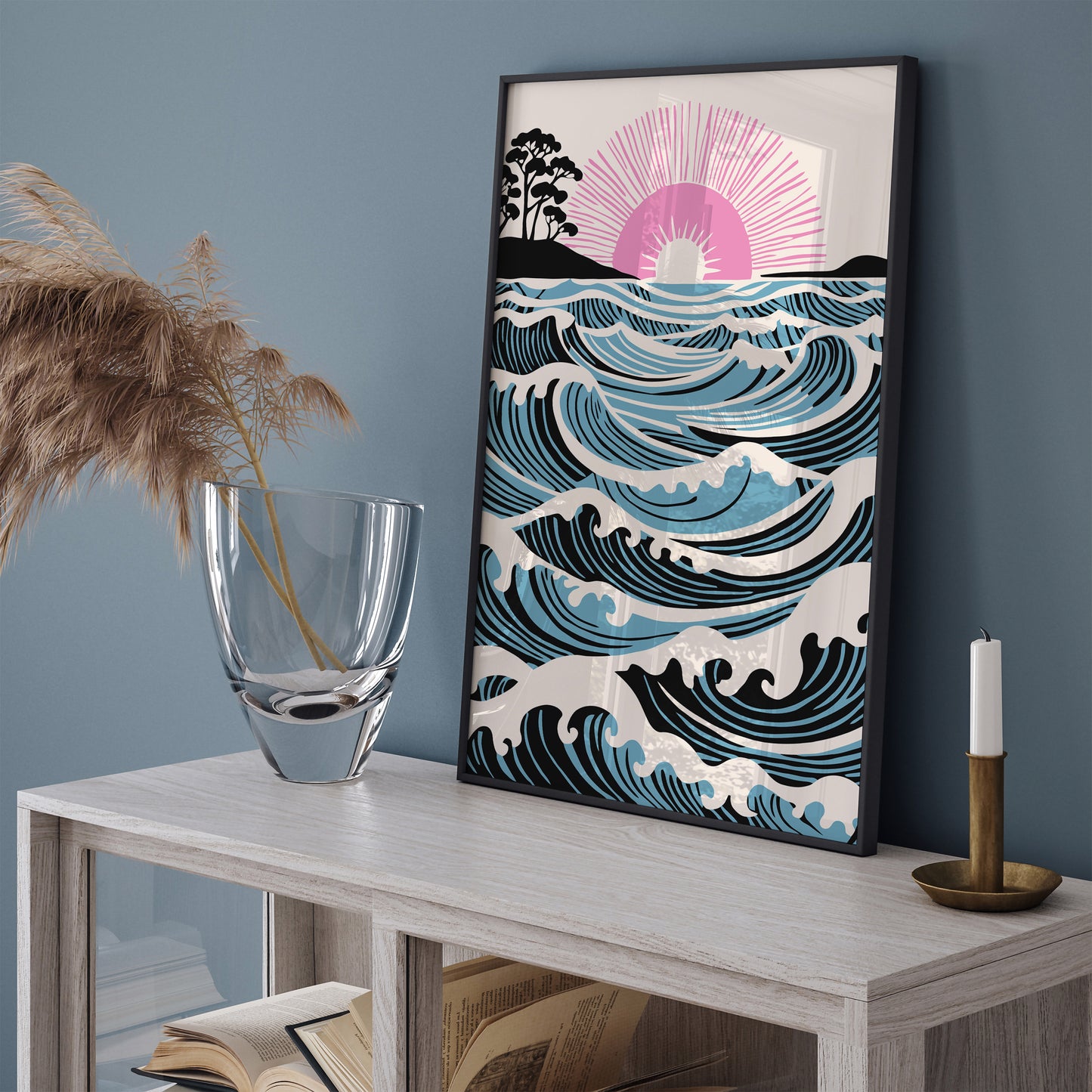 Peaceful Ocean Landscape Wall Art Print