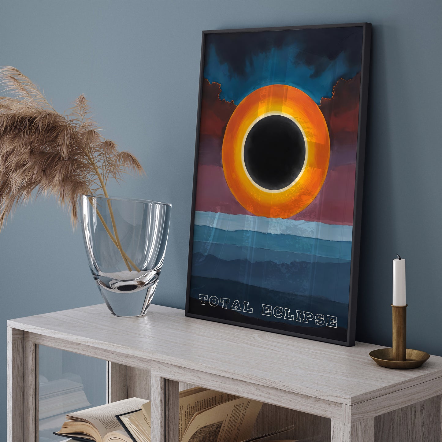 Total Eclipse Poster - Space Art Print