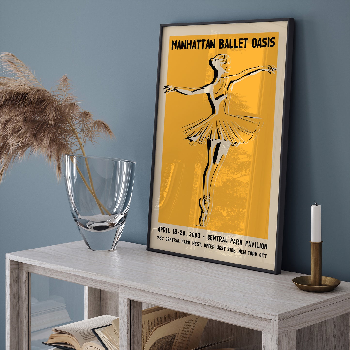 2003 Manhattan Ballet Oasis Vintage Ballerina Poster