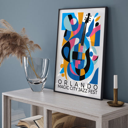 Orlando Jazz Festival Blue Poster